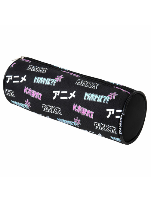 Пенал-косметичка BRAUBERG, Anime, черный, 20х7х7 см, 272295
