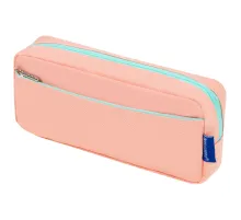 Пенал мягкий BRAUBERG PASTEL, 2 отделения, персиковый, 21х9,5х5 см, 272274