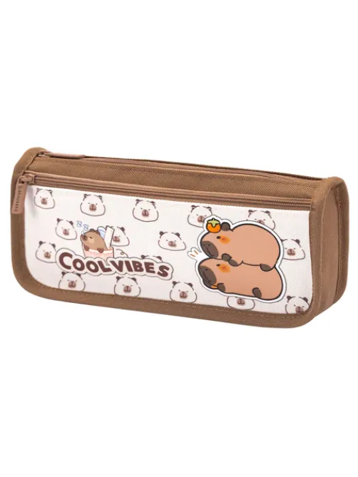 Пенал мягкий BRAUBERG KIDS, 2 отделения, полиэстер, 