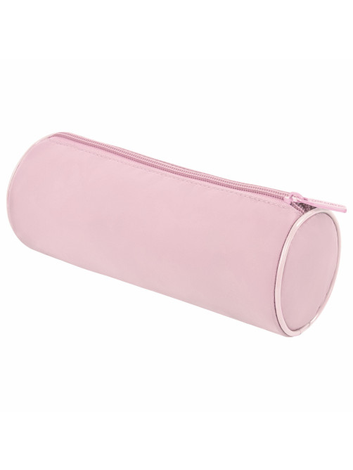 Пенал-тубус BRAUBERG, с эффектом Soft Touch, мягкий, пастельно-розовый, 22х8 см, 272299