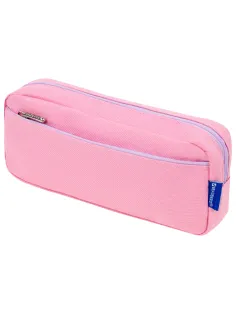 Пенал мягкий BRAUBERG PASTEL, 2 отделения, розовый, 21х9,5х5 см, 272276