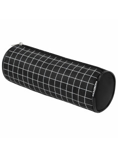 Пенал-косметичка BRAUBERG, Checkered, черный, 20х7х7см, 272298