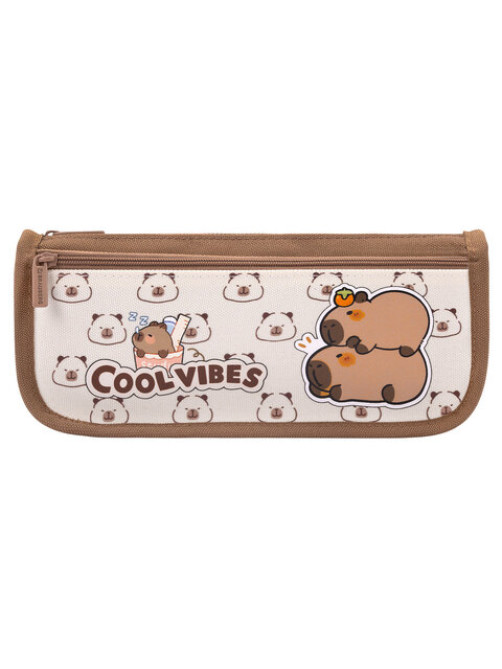 Пенал мягкий BRAUBERG KIDS, 2 отделения, полиэстер, 