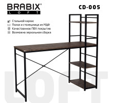 Стол на металлокаркасе BRABIX 