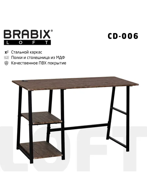 Стол на металлокаркасе BRABIX 