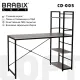 Стол на металлокаркасе BRABIX 