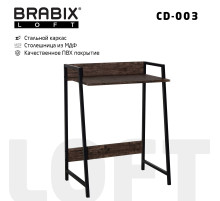 Стол на металлокаркасе BRABIX 