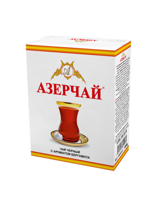 Чай листовой АЗЕРЧАЙ черный с ароматом бергамота среднелистовой 400 г, ш/к 21031, 416757