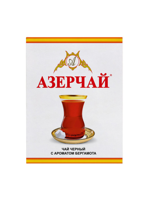 Чай листовой АЗЕРЧАЙ черный с ароматом бергамота среднелистовой 400 г, ш/к 21031, 416757