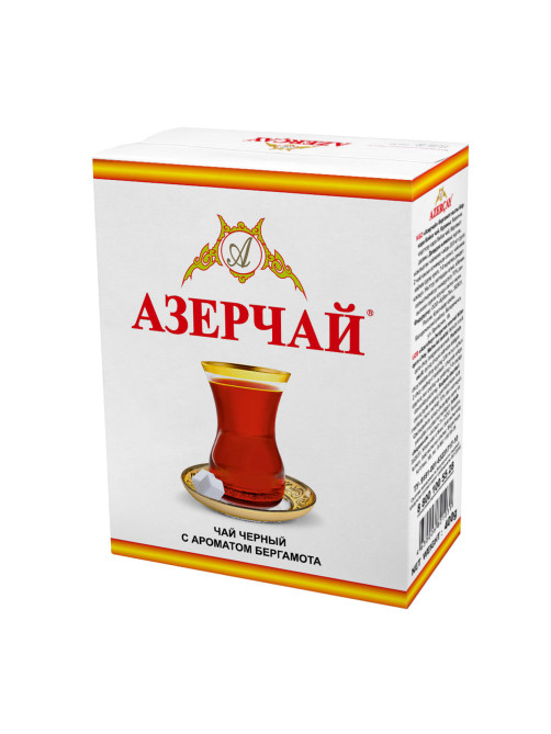 Чай листовой АЗЕРЧАЙ черный с ароматом бергамота среднелистовой 400 г, ш/к 21031, 416757