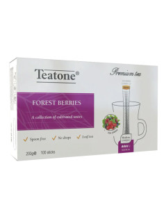 Чай TEATONE фруктовый со вкусом лесных ягод, 100 стиков по 2 г, 1257
