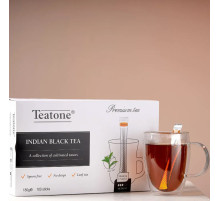 Чай TEATONE черный индийский, 100 стиков по 1,8 г, 1246