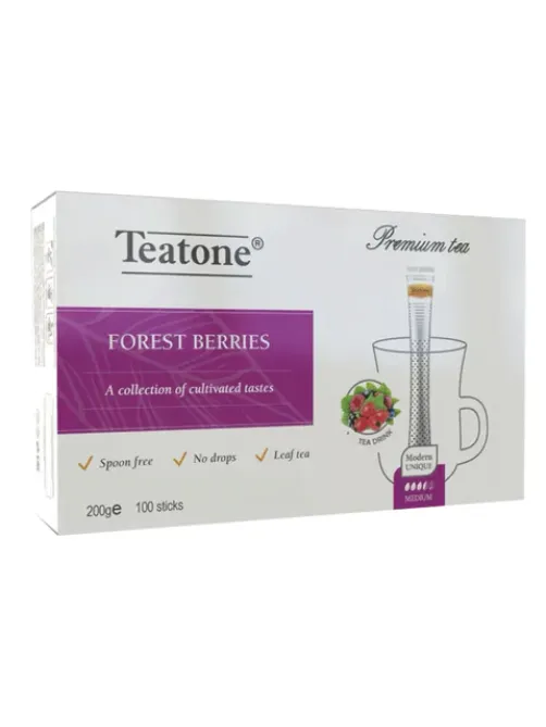 Чай TEATONE фруктовый со вкусом лесных ягод, 100 стиков по 2 г, 1257