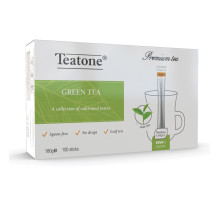 Чай TEATONE зеленый, 100 стиков по 1,8 г, 1241