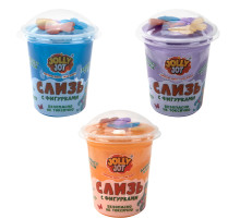 Слайм, слизь с фигурками, русалочки, 200 г, НАБОР 3 шт., JOLLY JOT (ДЖОЛЛИ ДЖОТ), 666667