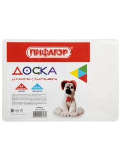 Доска для лепки А4, 280х200 мм, ПИФАГОР, белая, 227396