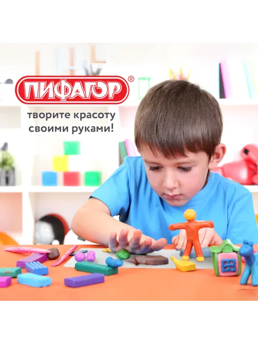 Доска для лепки А4, 280х200 мм, ПИФАГОР, белая, 227396