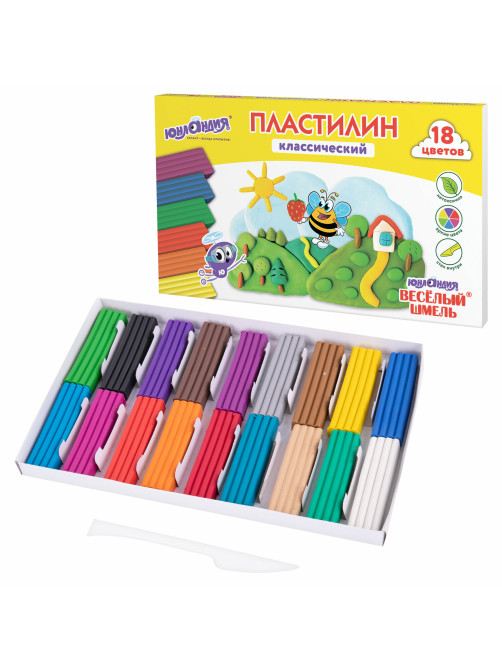 Пластилин классический ЮНЛАНДИЯ 