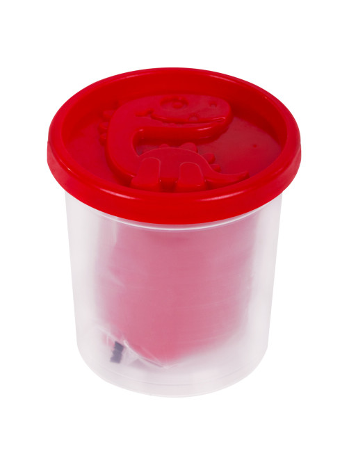 Пластилин-тесто для лепки BRAUBERG KIDS, 4 цвета, 560 г, яркие классические цвета, крышки-штампики, 106715