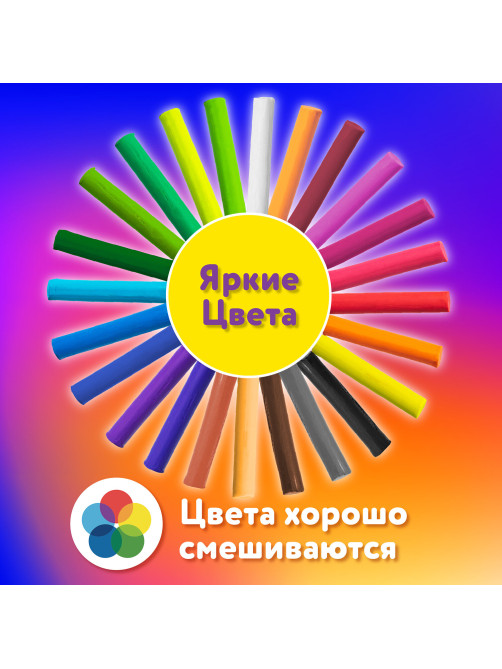 Пластилин классический ЮНЛАНДИЯ 