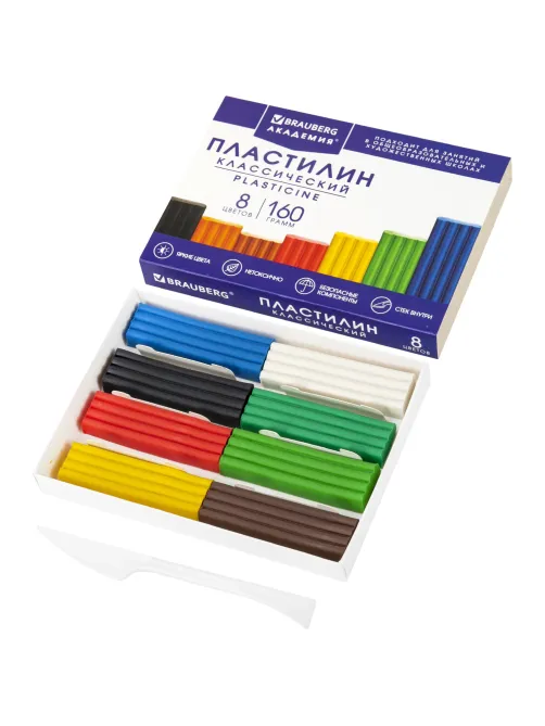 Пластилин классический BRAUBERG 