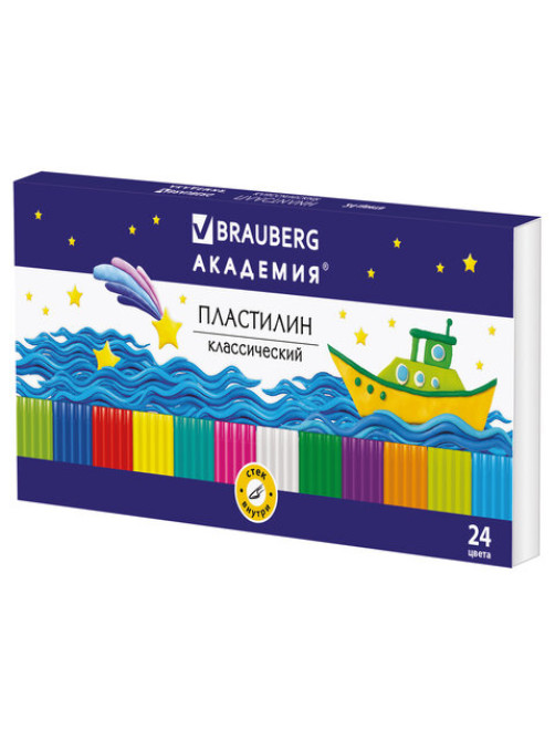 Пластилин классический BRAUBERG 