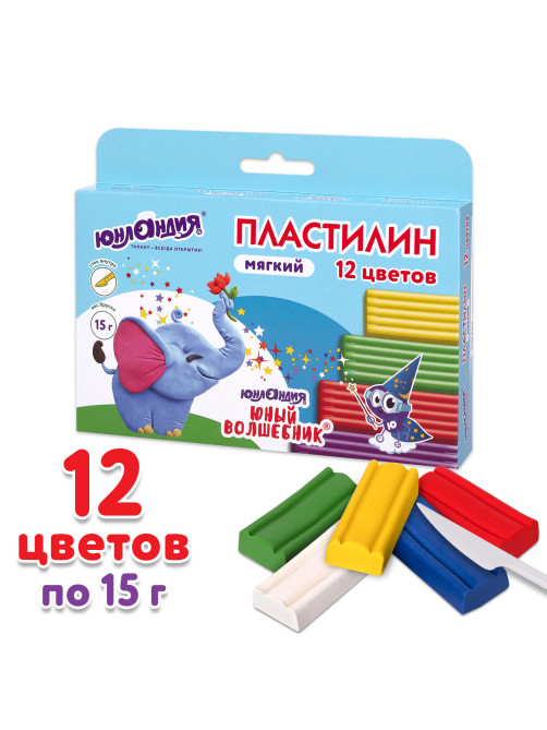 Пластилин мягкий ЮНЛАНДИЯ 