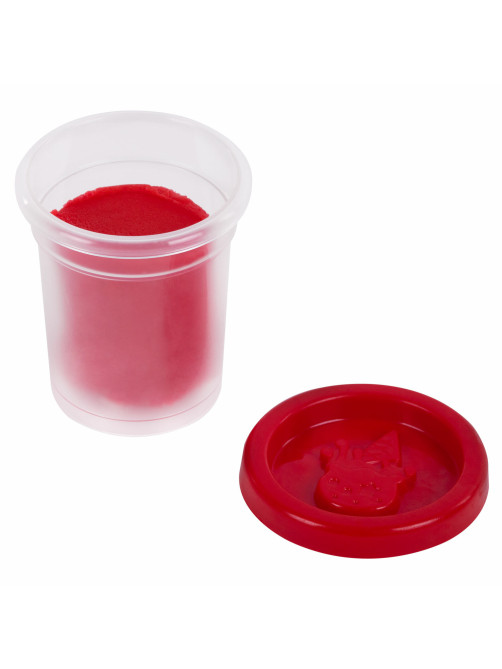 Пластилин-тесто для лепки BRAUBERG KIDS, 4 цвета, 200 г, яркие классические цвета, крышки-штампики, 106714