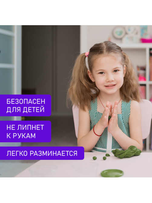 Пластилин классический BRAUBERG KIDS, 16 цветов, 320 г, со стеком, 106508