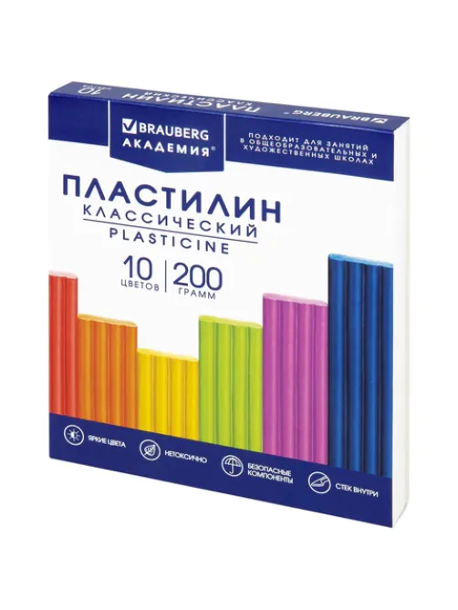 Пластилин классический BRAUBERG 
