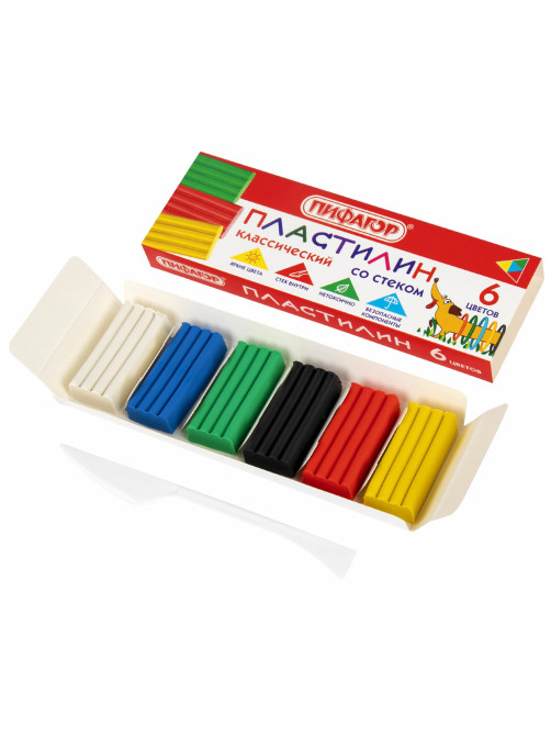 Пластилин классический ПИФАГОР 