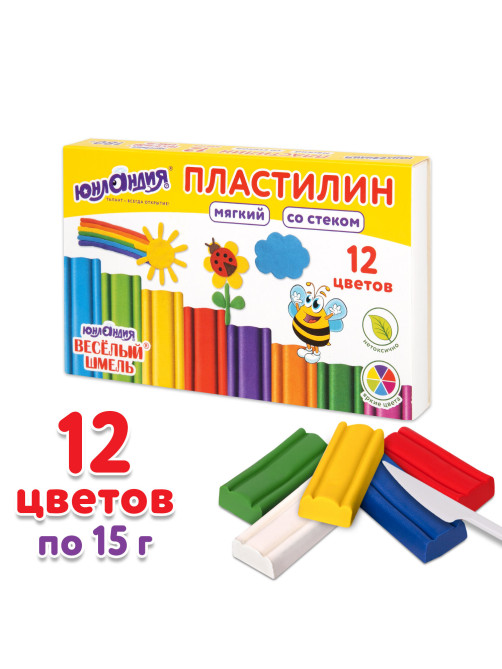 Пластилин мягкий ЮНЛАНДИЯ 