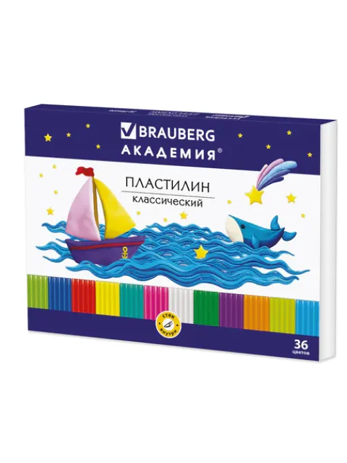 Пластилин классический BRAUBERG 