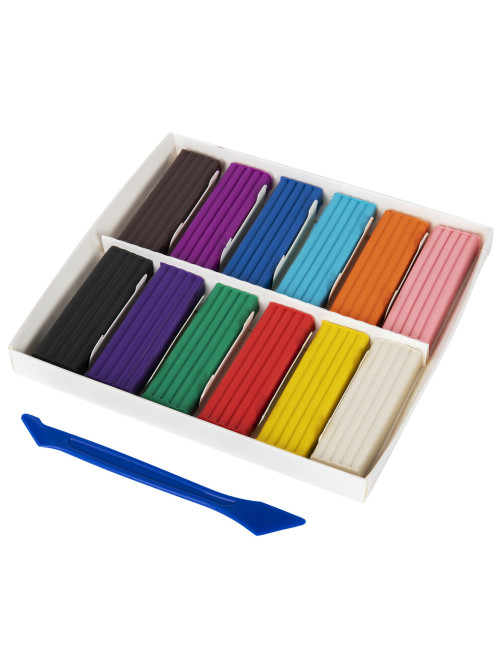 Пластилин классический BRAUBERG KIDS, 12 цветов, 240 г, стек, ВЫСШЕЕ КАЧЕСТВО, 106436