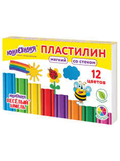 Пластилин мягкий ЮНЛАНДИЯ 