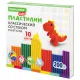 Пластилин классический BRAUBERG KIDS, 10 цветов, 200 г, со стеком, 106504