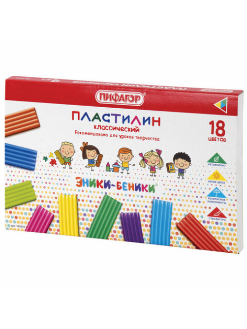Пластилин классический ПИФАГОР 