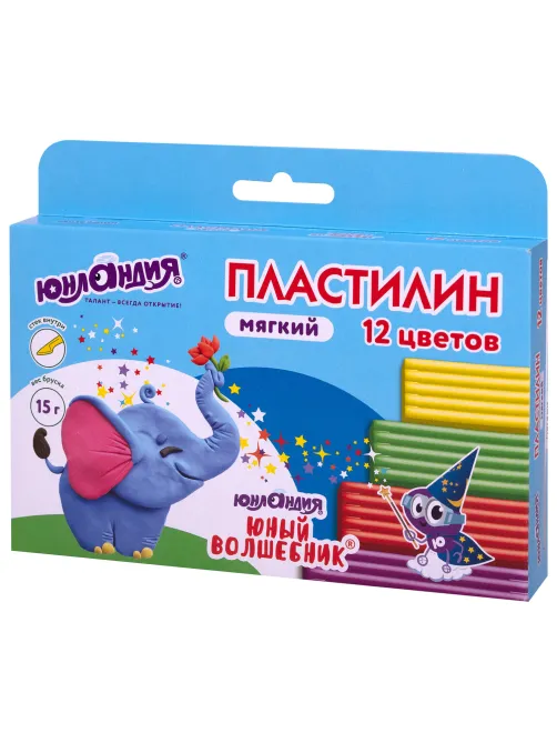 Пластилин мягкий ЮНЛАНДИЯ 