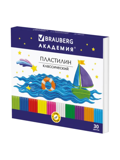 Пластилин классический BRAUBERG 