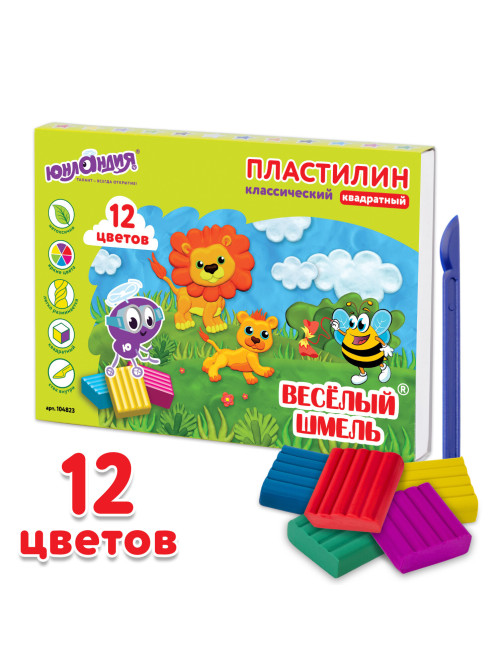 Пластилин классический ЮНЛАНДИЯ 