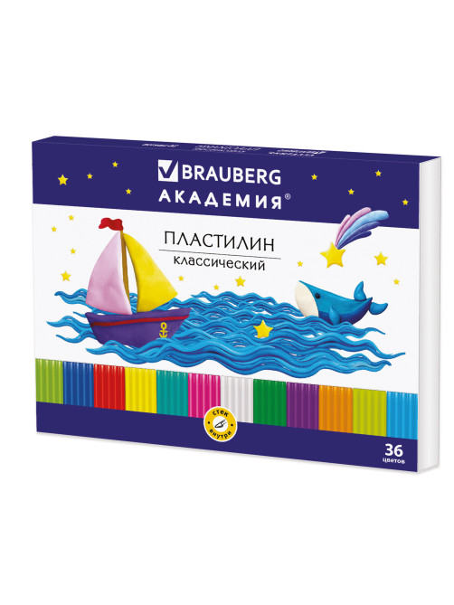 Пластилин классический BRAUBERG 