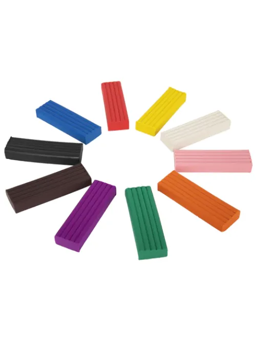 Пластилин классический BRAUBERG KIDS, 10 цветов, 200 г, со стеком, 106504