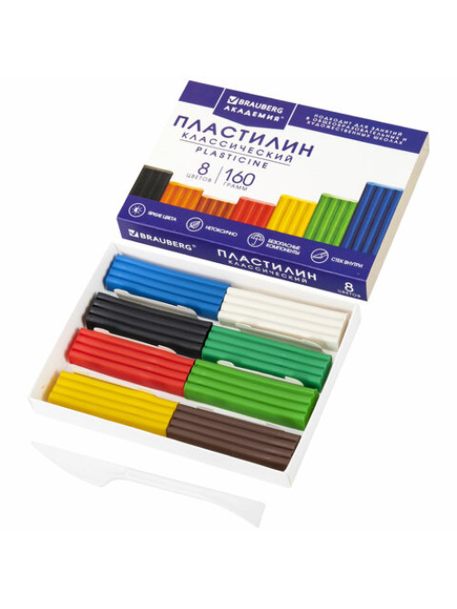 Пластилин классический BRAUBERG 