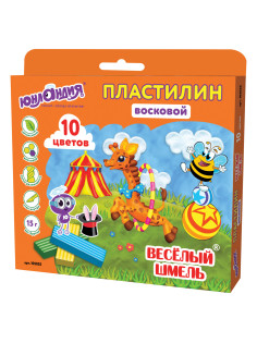 Пластилин восковой ЮНЛАНДИЯ 