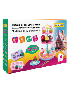 Тесто-пластилин для лепки BAMBOX (БАМБОКС), НАБОР 