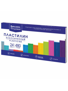 Пластилин классический BRAUBERG 
