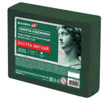 Пластилин скульптурный ЭКСТРА МЯГКИЙ ОЛИВКОВЫЙ 