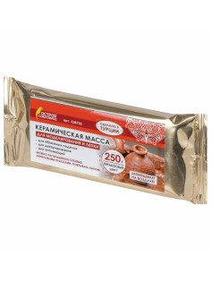 Масса керамическая для лепки ОСТРОВ СОКРОВИЩ, 250 г, терракотовая, 228730