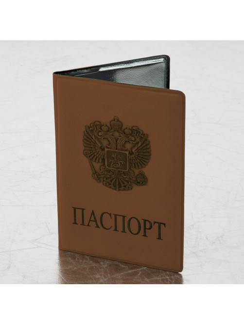 Обложка для паспорта, мягкий полиуретан, 