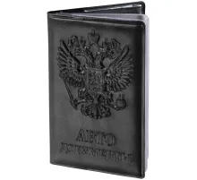 Обложка для автодокументов STAFF, полиуретан под кожу, 